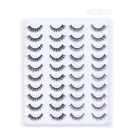 20 pairs natural soft mink eyelash #DB36