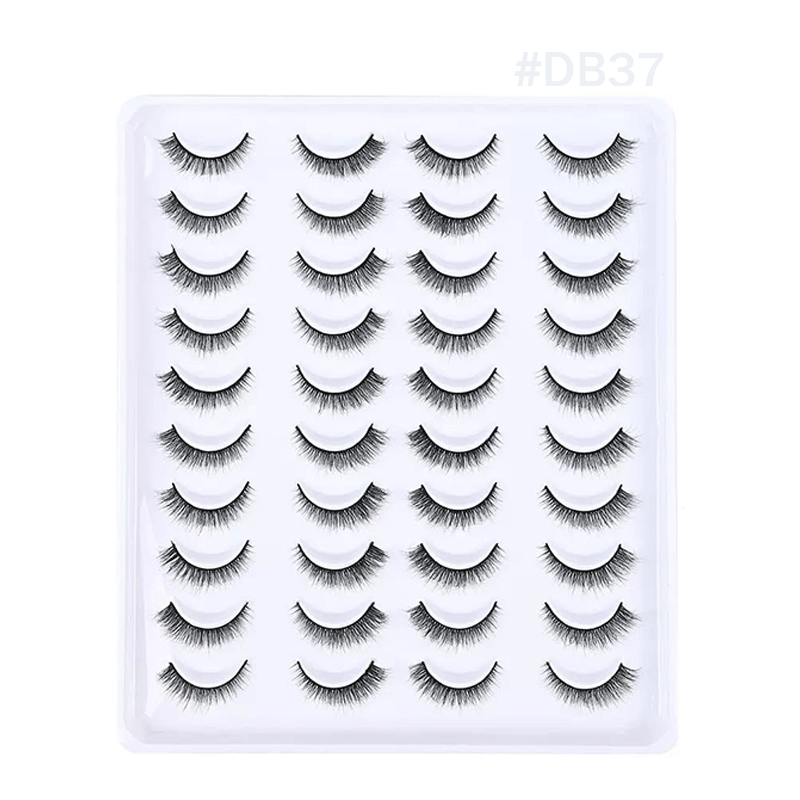 20 pairs natural soft mink eyelash #DB37