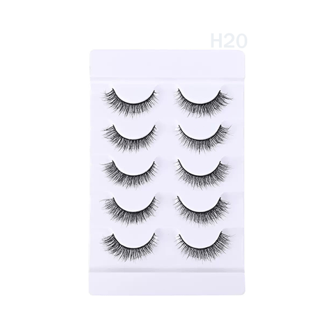 5 pairs natural soft mink eyelash #H20