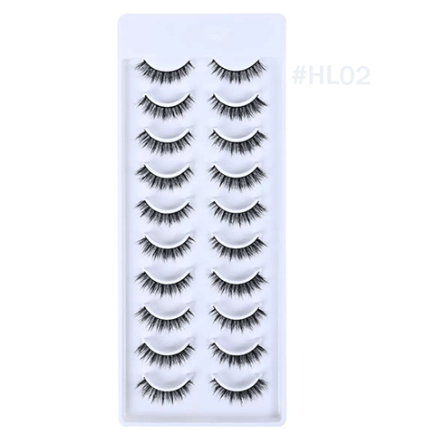 10 pairs natural soft mink eyelash #HL02