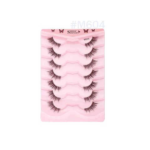 7 pairs natural soft mink eyelash #M604