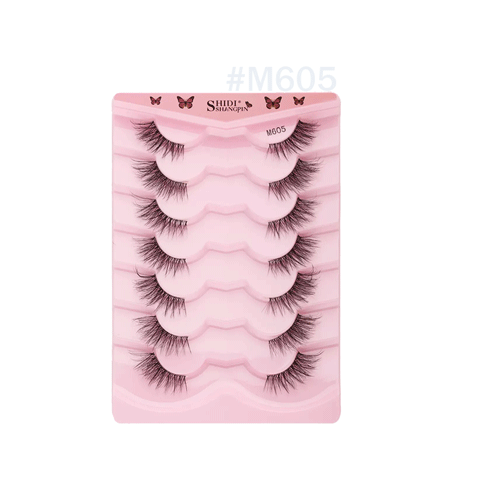 7 pairs natural soft mink eyelash #M605