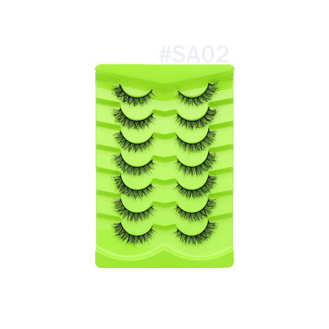 7 pairs soft mink eyelash #SA02