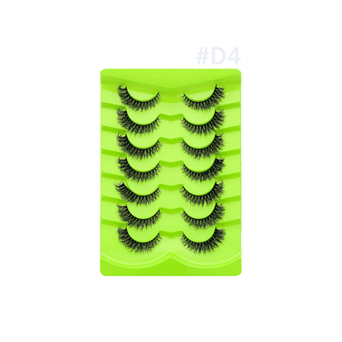 7 pairs soft mink eyelash #D4