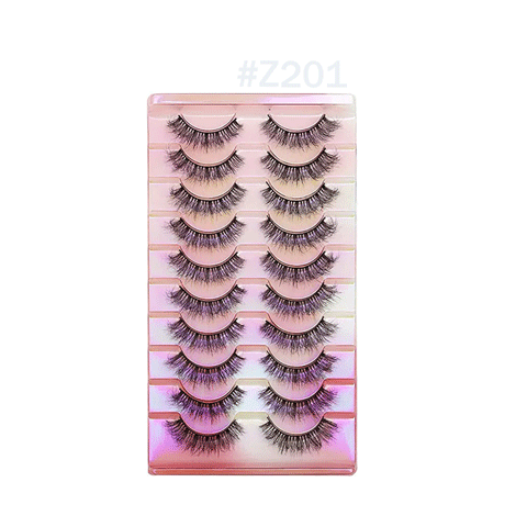 10 pairs soft mink eyelash #Z201