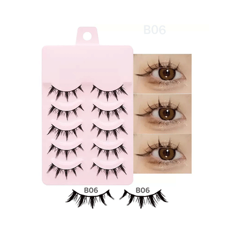 5 pairs soft mink eyelash #B06