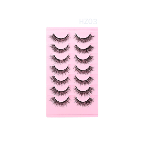 7 pairs soft mink eyelash #HZ03