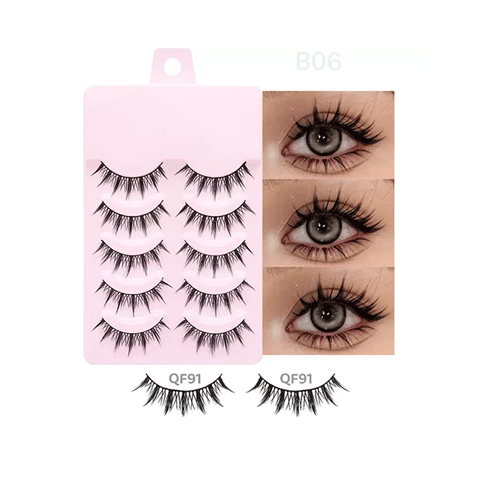 5 pairs soft mink eyelash #QF91