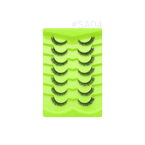 7 pairs natural soft mink eyelash #SA04
