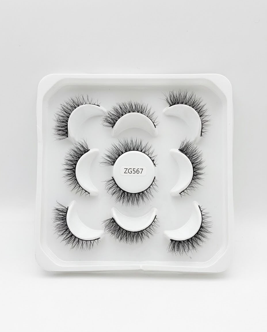 5 pairs soft mink eyelash #ZG567