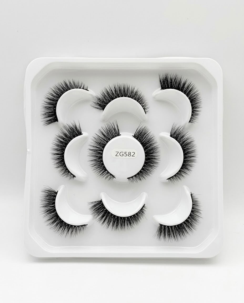 5 pairs soft mink eyelash #ZG582
