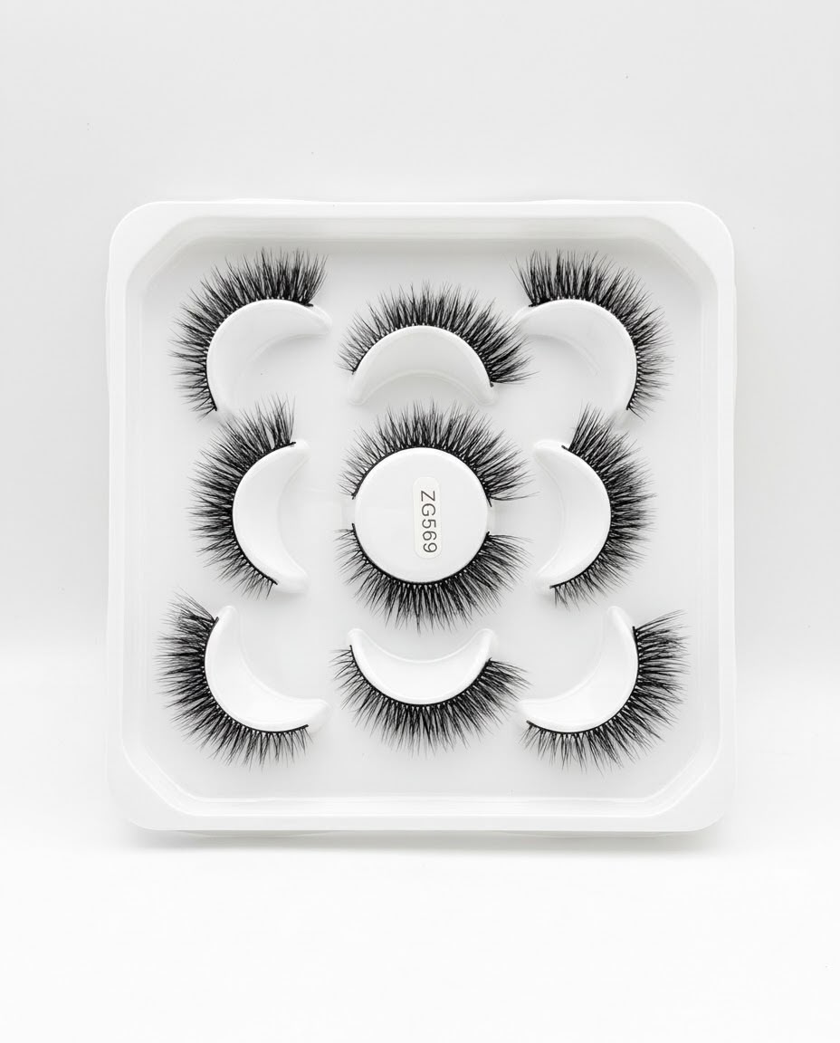 5 pairs soft mink eyelash #ZG569