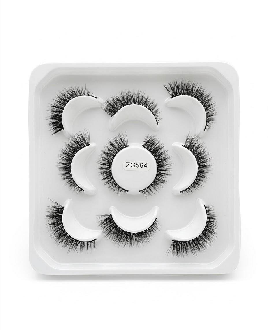 5 pairs soft mink eyelash #ZG564