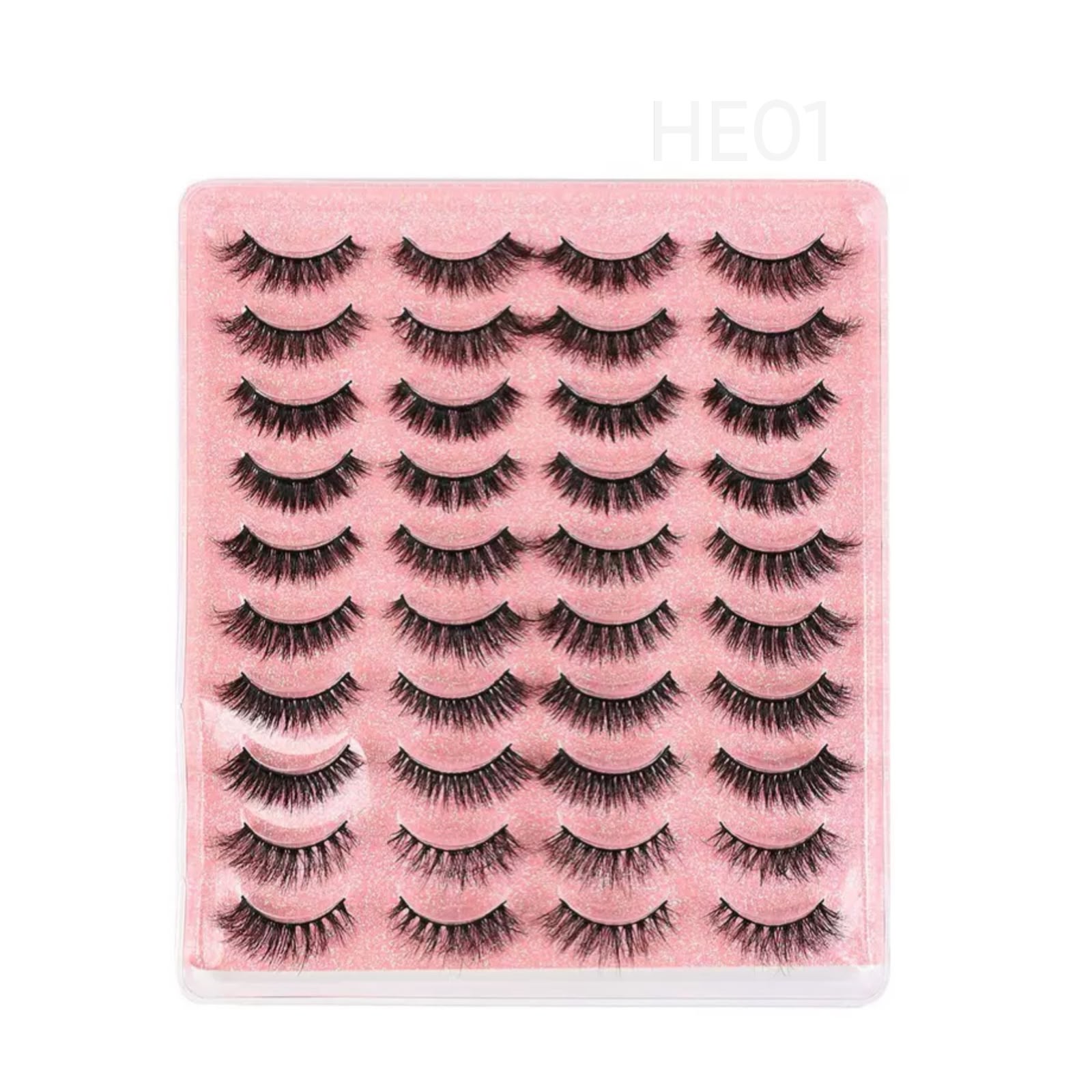 20 pairs soft mink eyelash #HE01