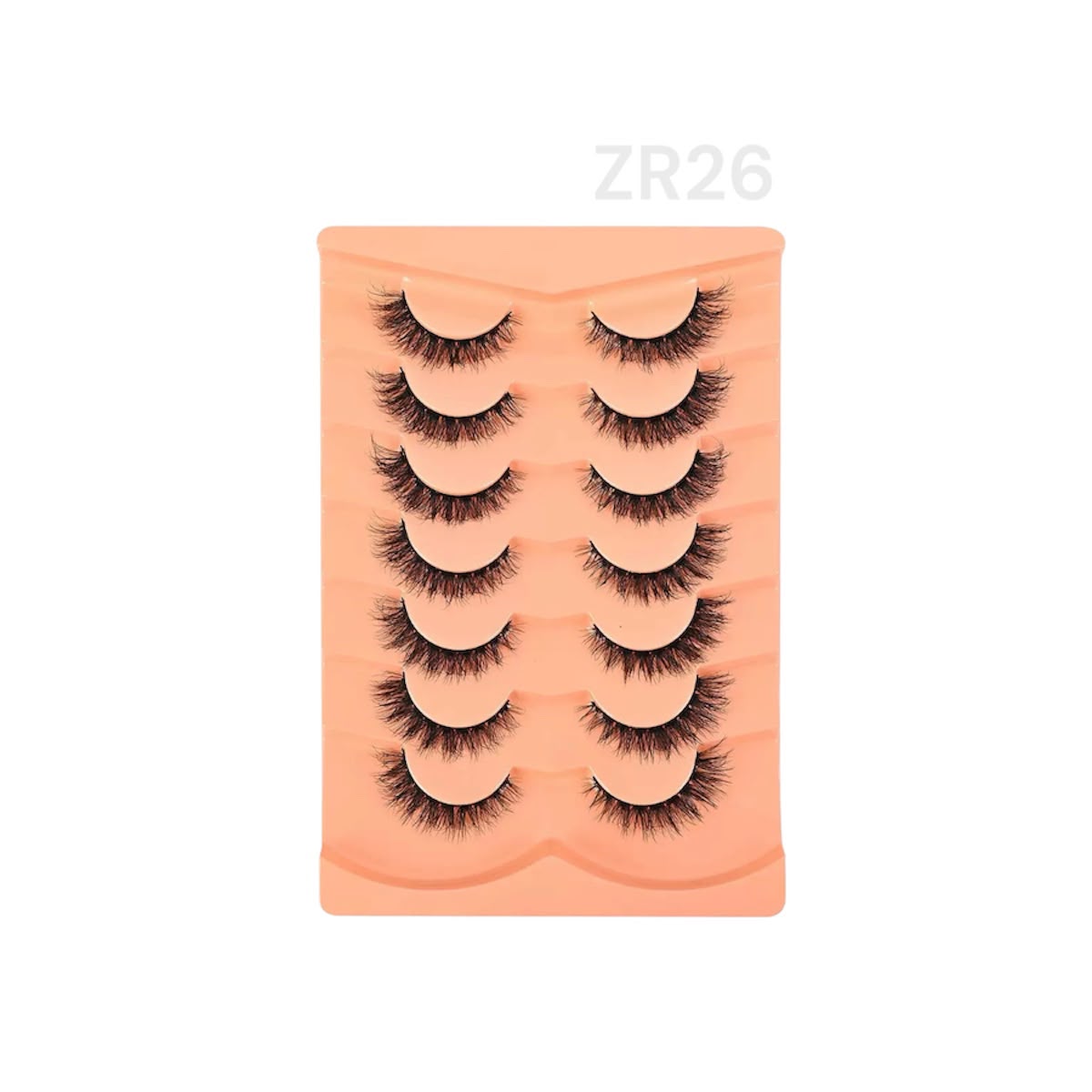 7 pairs soft mink eyelash #ZR26