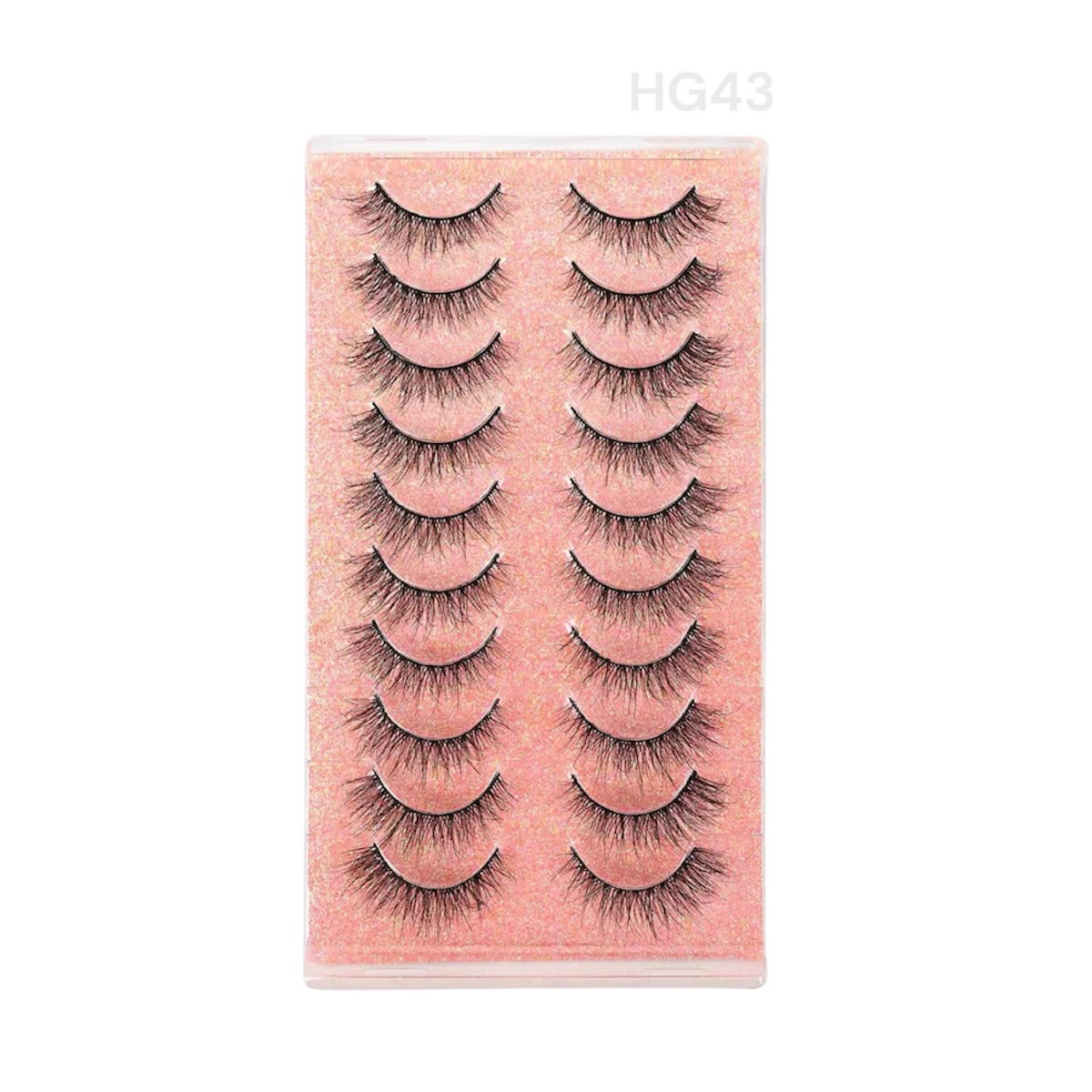 10 pairs soft mink eyelash #HG43