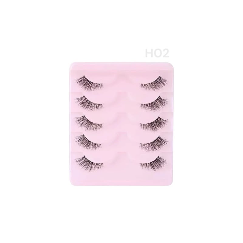 5 pairs natural soft mink eyelash #H02
