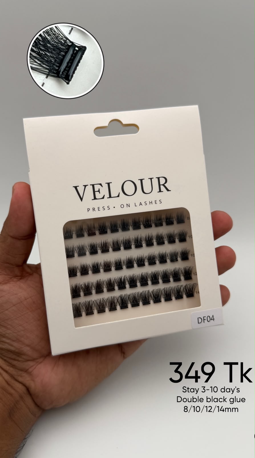 Valour preglued eyelash #DF04