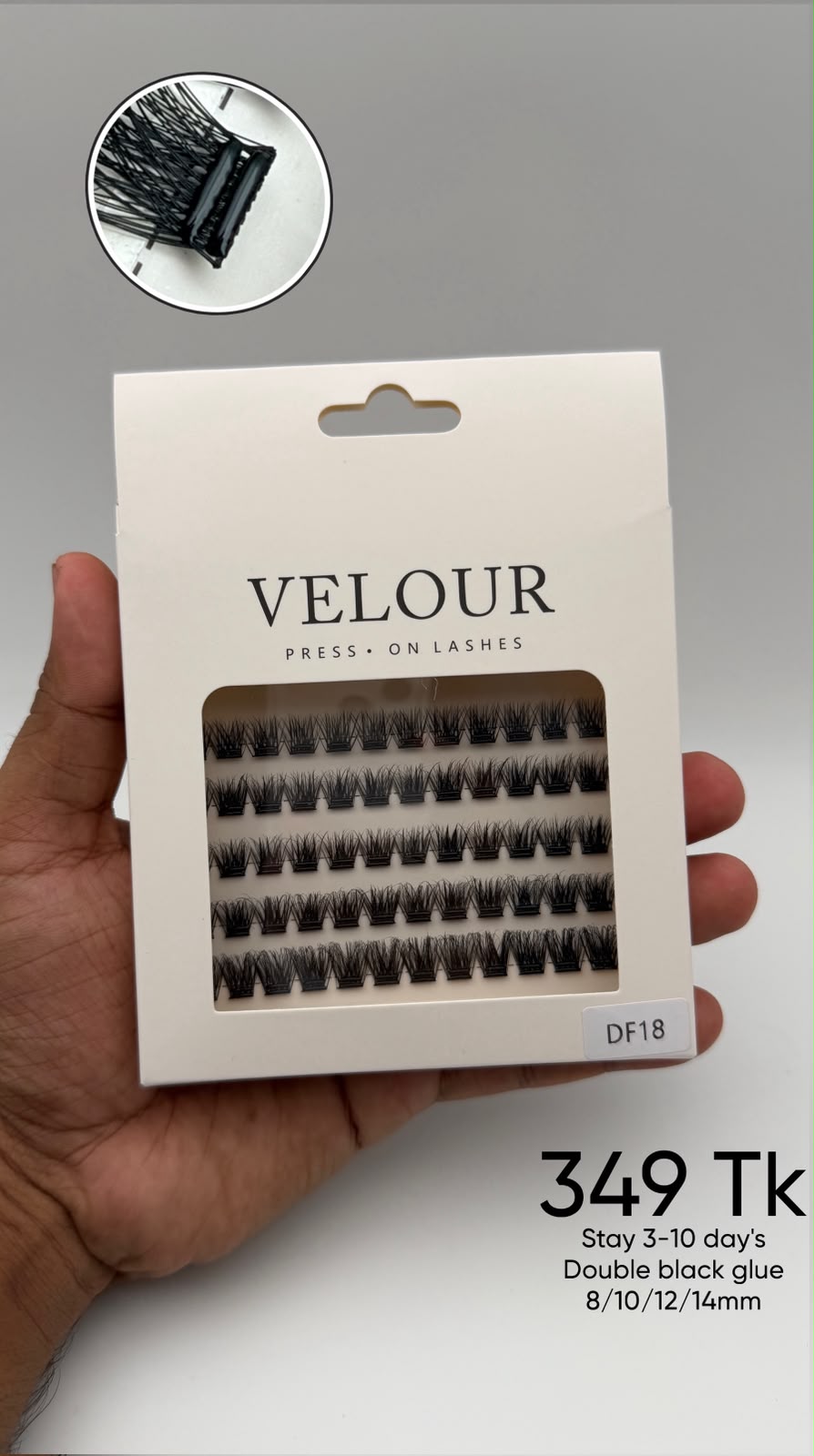 Valour preglued eyelash #DF18