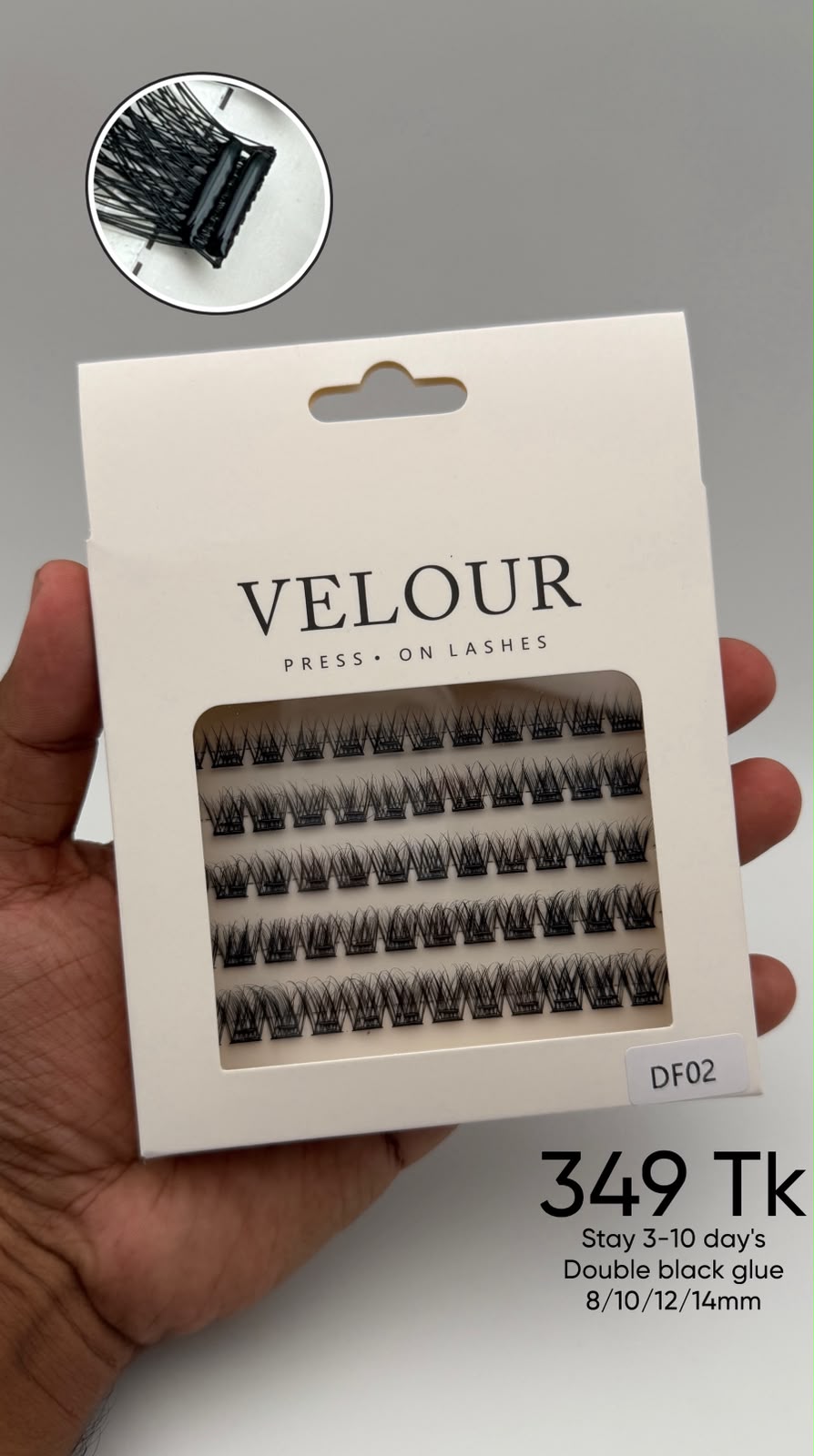 Valour preglued eyelash #DF02
